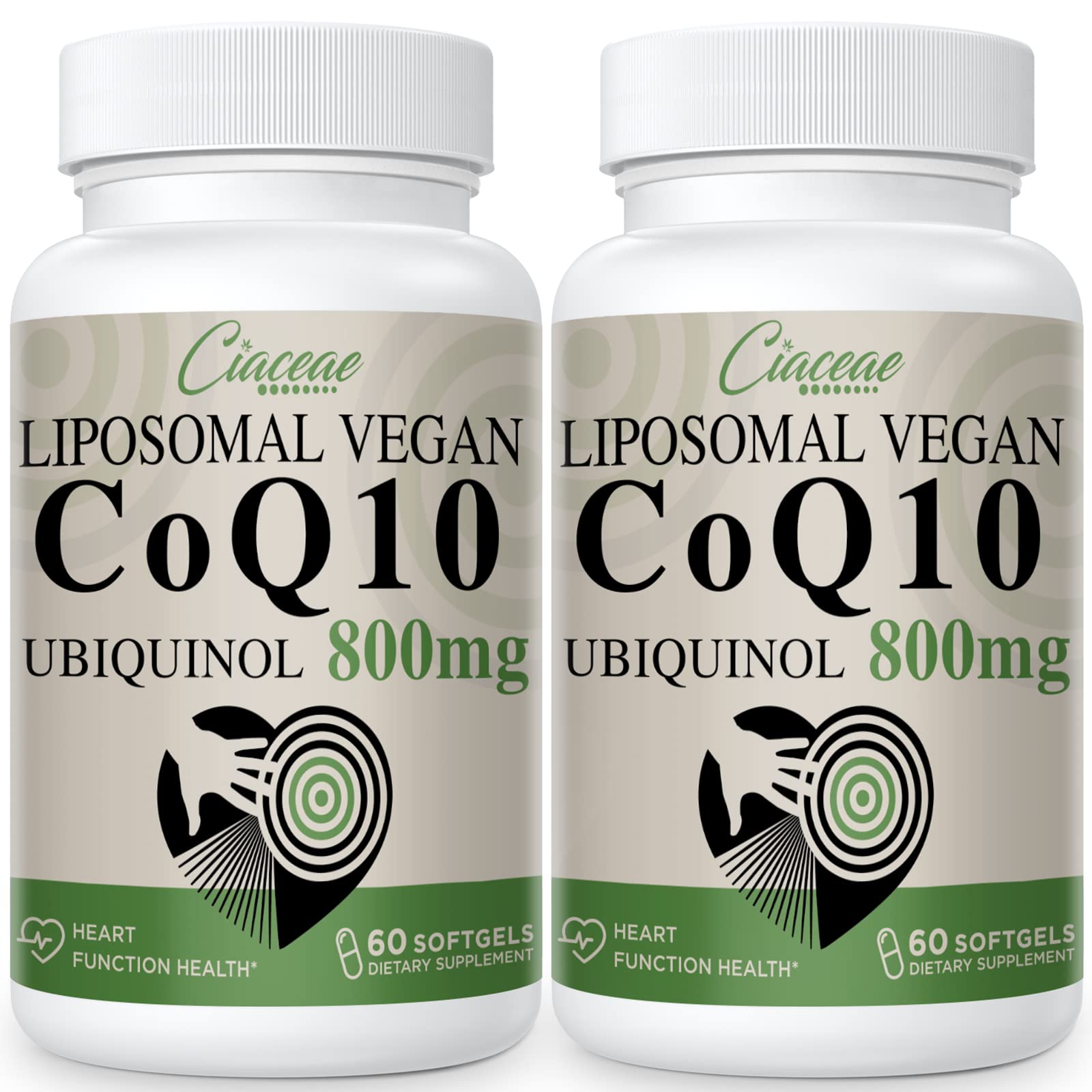 Ciaceae Liposomal CoQ10 800mg bottle on shelf for daily wellness routine