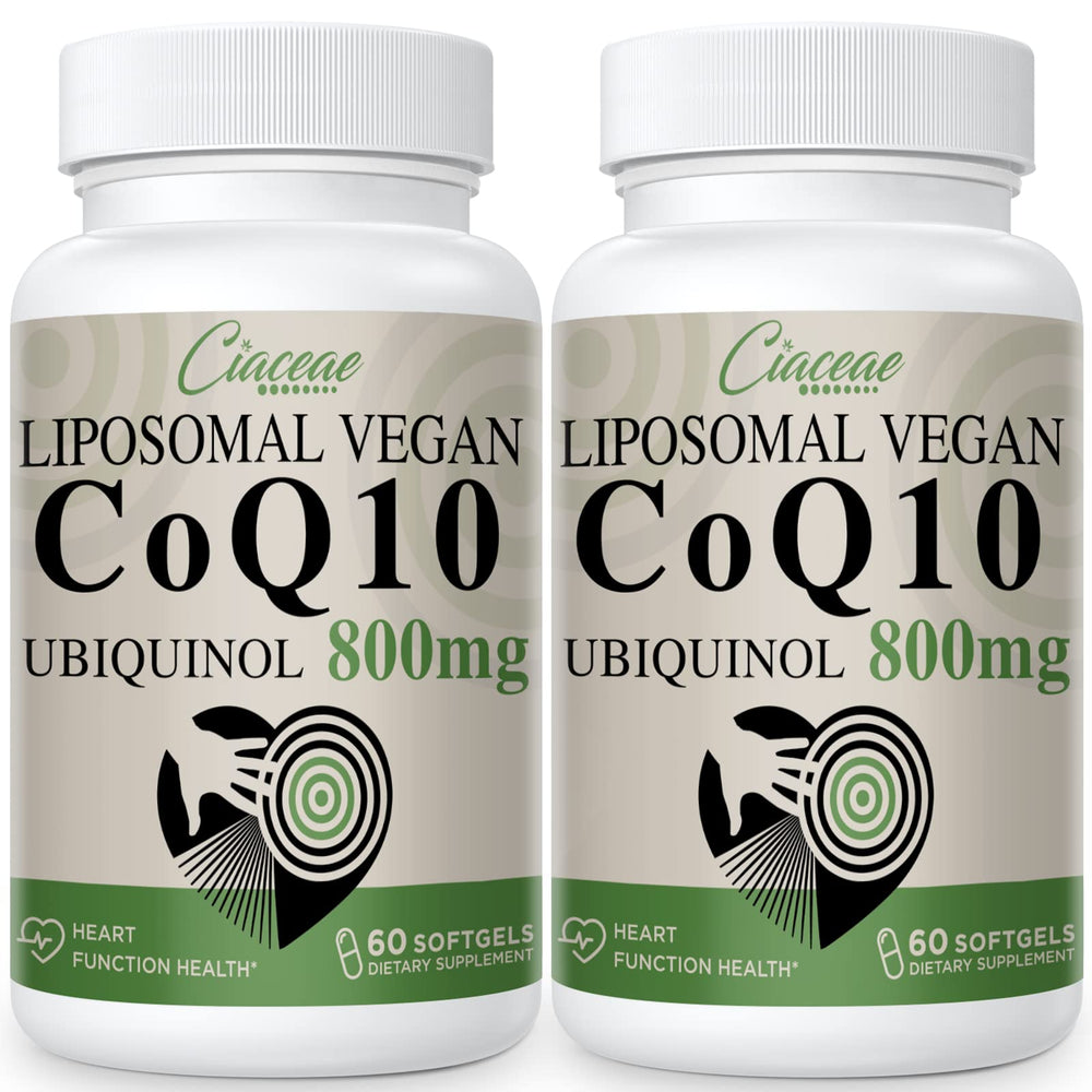 Ciaceae Liposomal CoQ10 800mg bottle on shelf for daily wellness routine