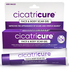 Cicatricure Advanced Scar Gel bottle front for convenient scar care.