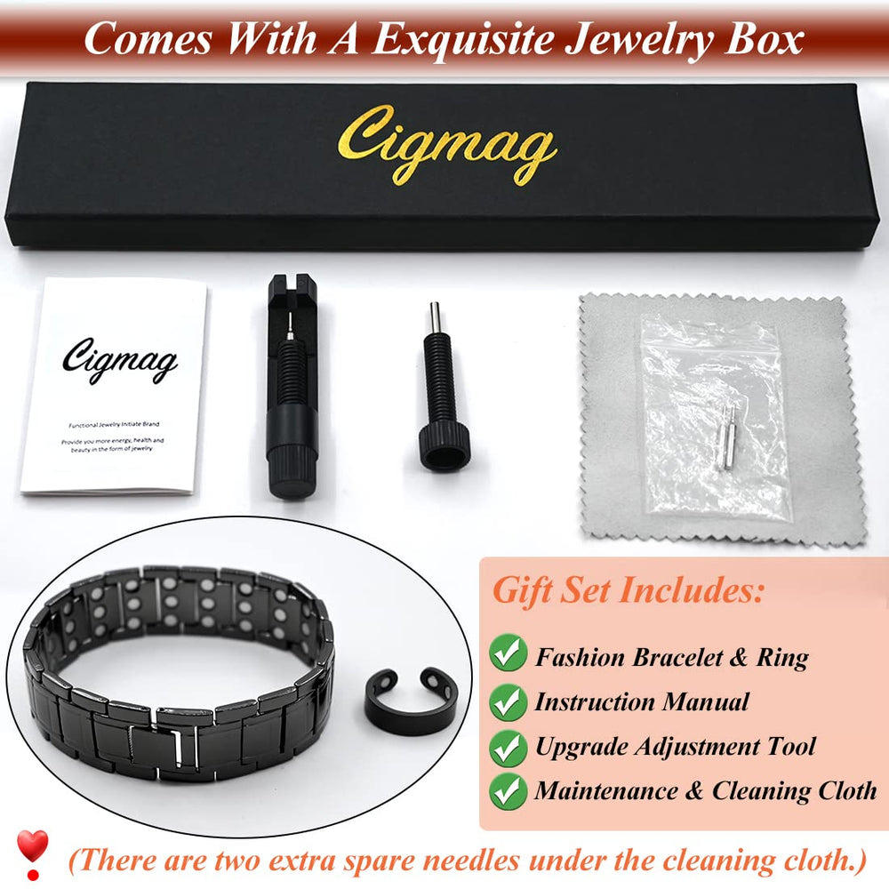 Cigmag included sizing tool helps resizing the bracelet