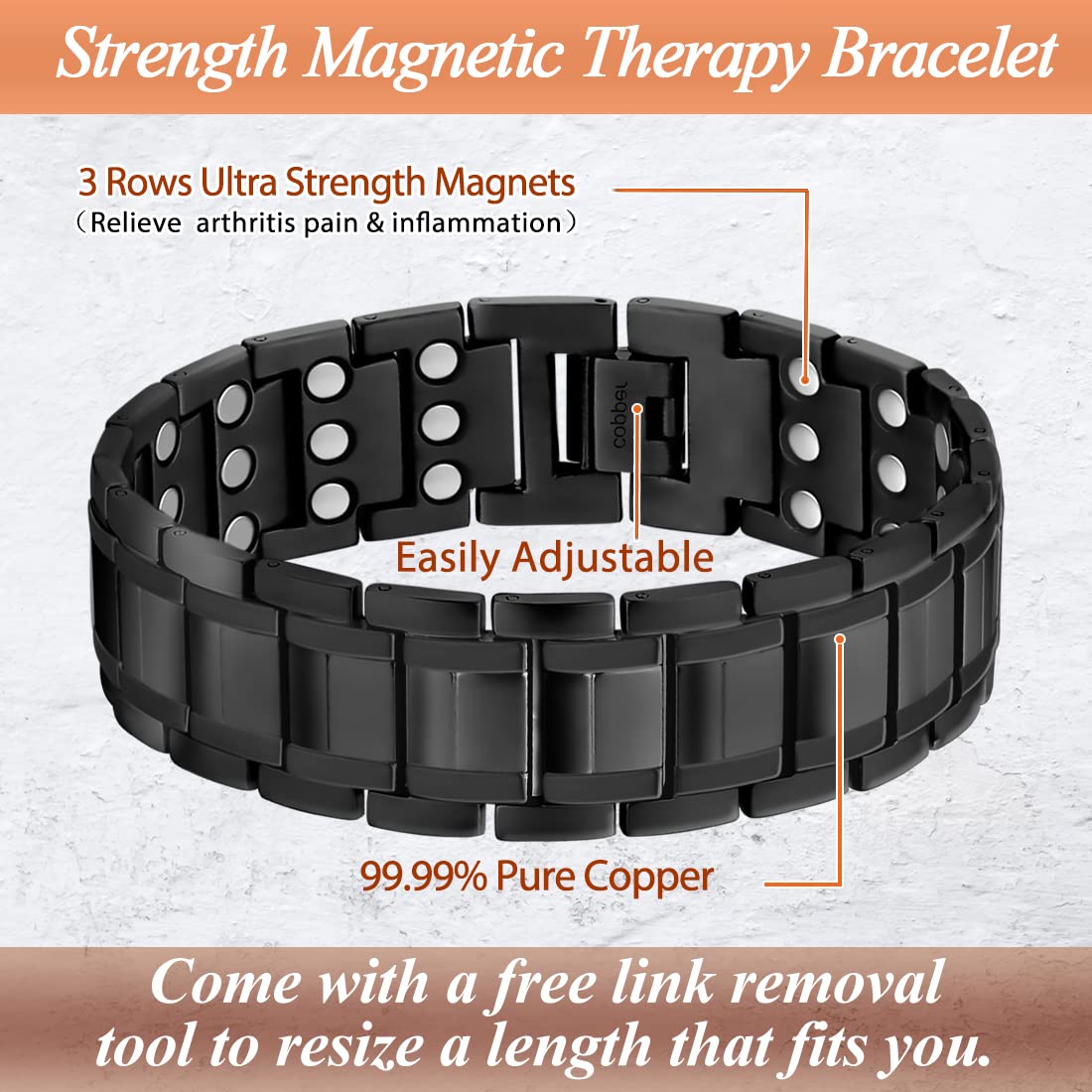 Cigmag copper ring close-up showing smooth finish and versatile wear