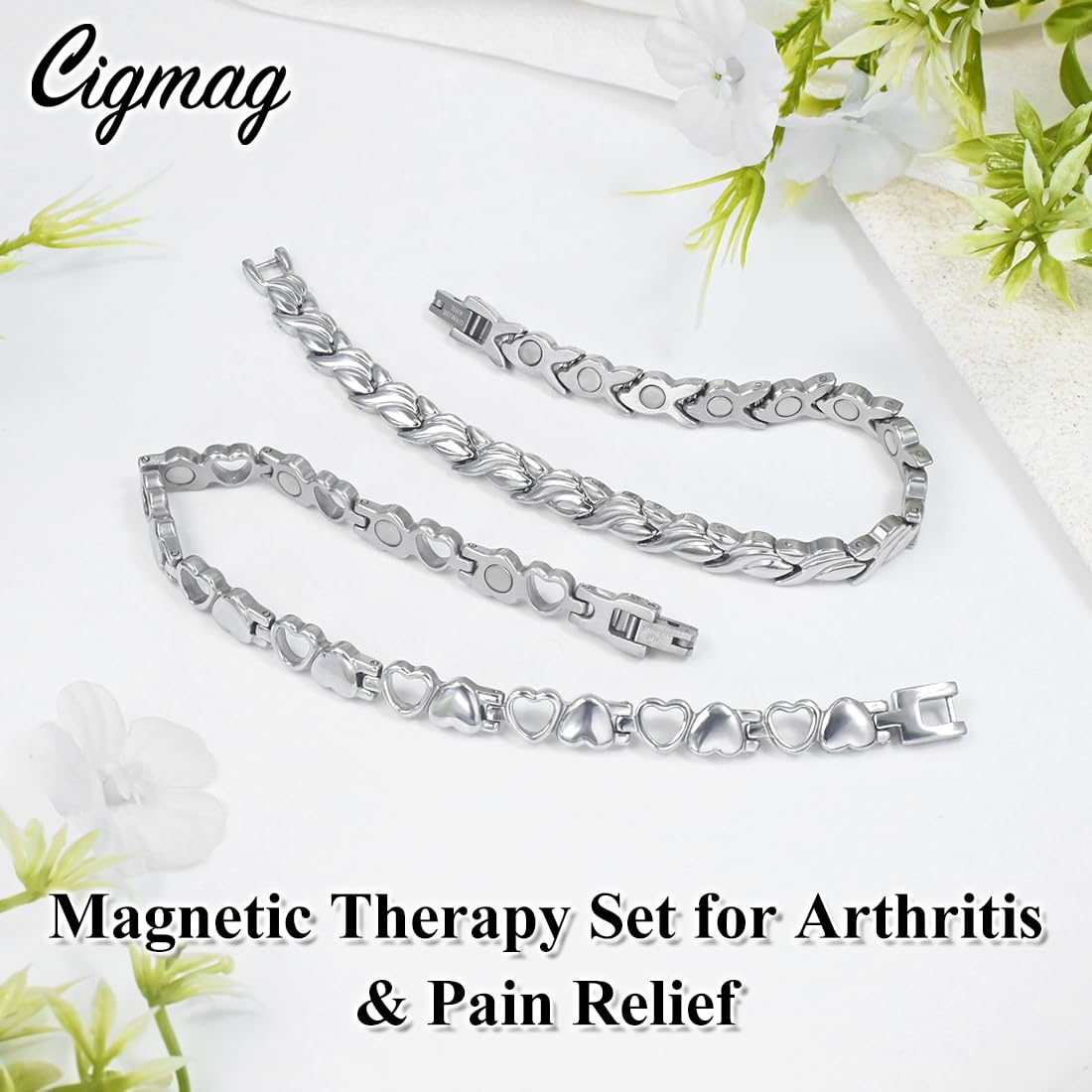 Cigmag bracelet with strong neodymium magnets for versatile daily wear.