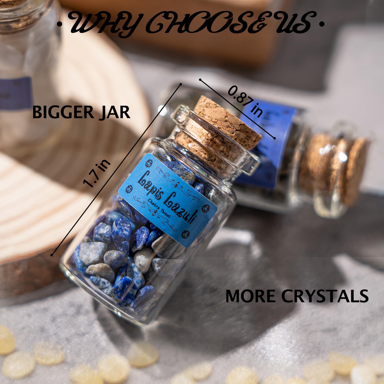 Cikuco gift-ready crystal box highlighting organized, labeled stones