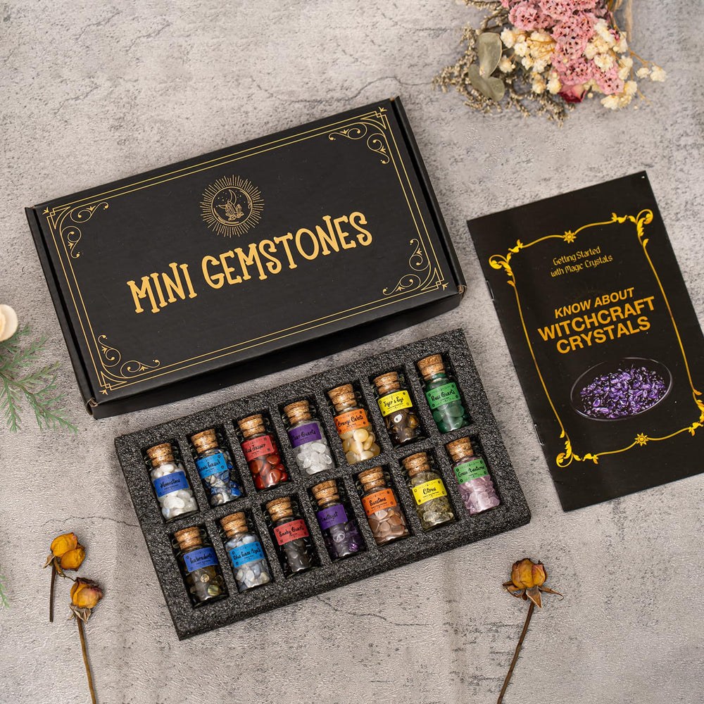 Cikuco seven chakra stones aligned for balanced focus