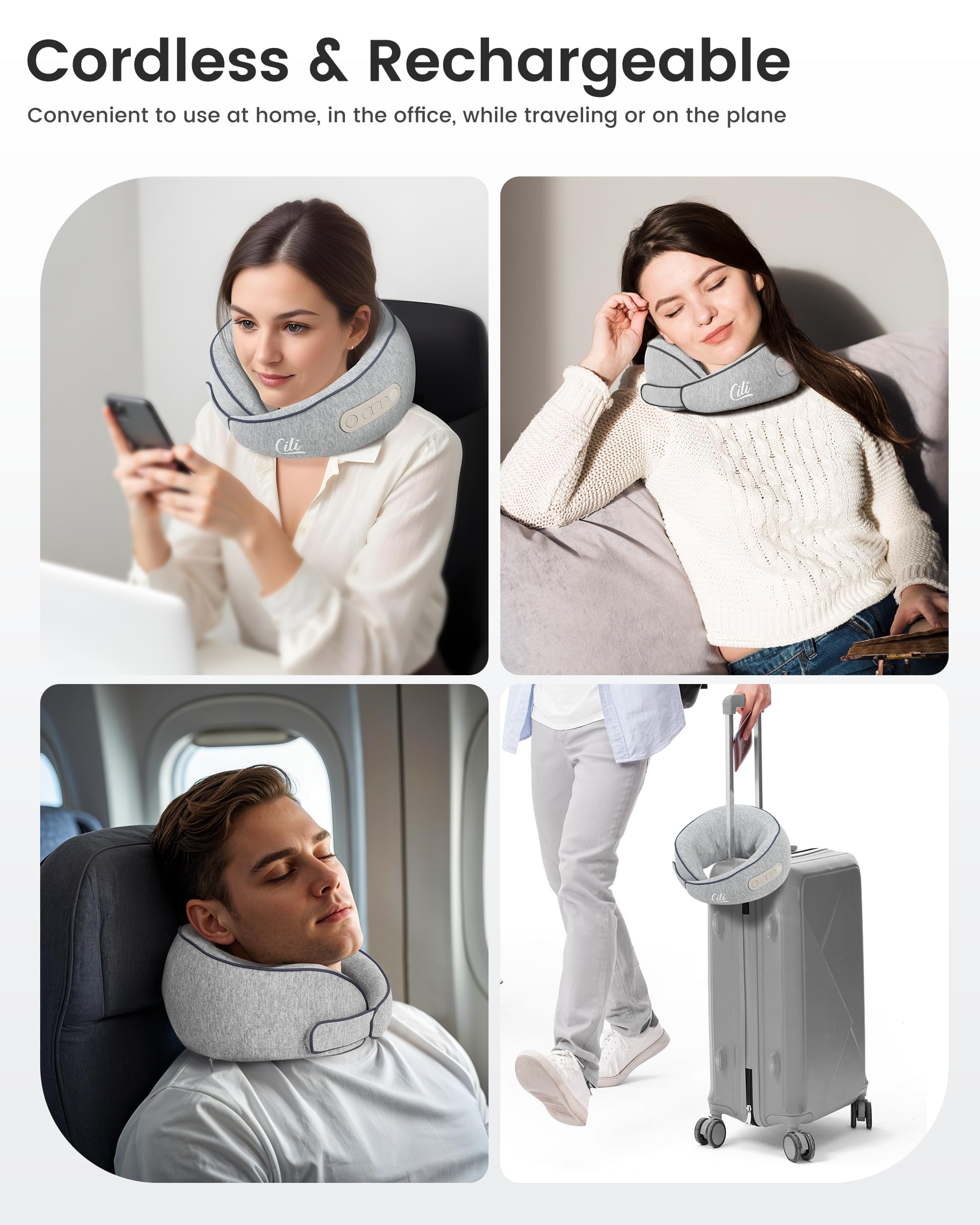 CILI 2500mAh battery ensures longer massage sessions