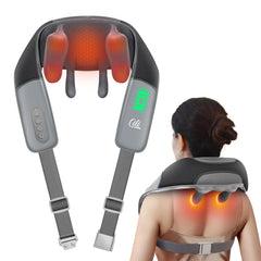 CILI cordless neck massager in action for convenient at-home relief.