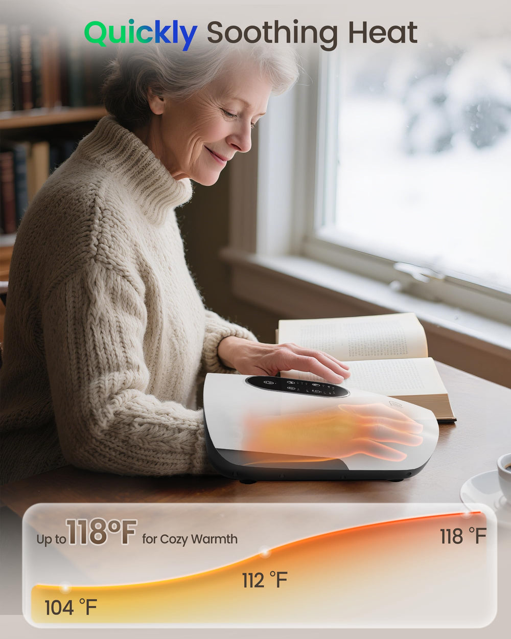 CILI dual-heat hand warmer enhances comfort during sessions.