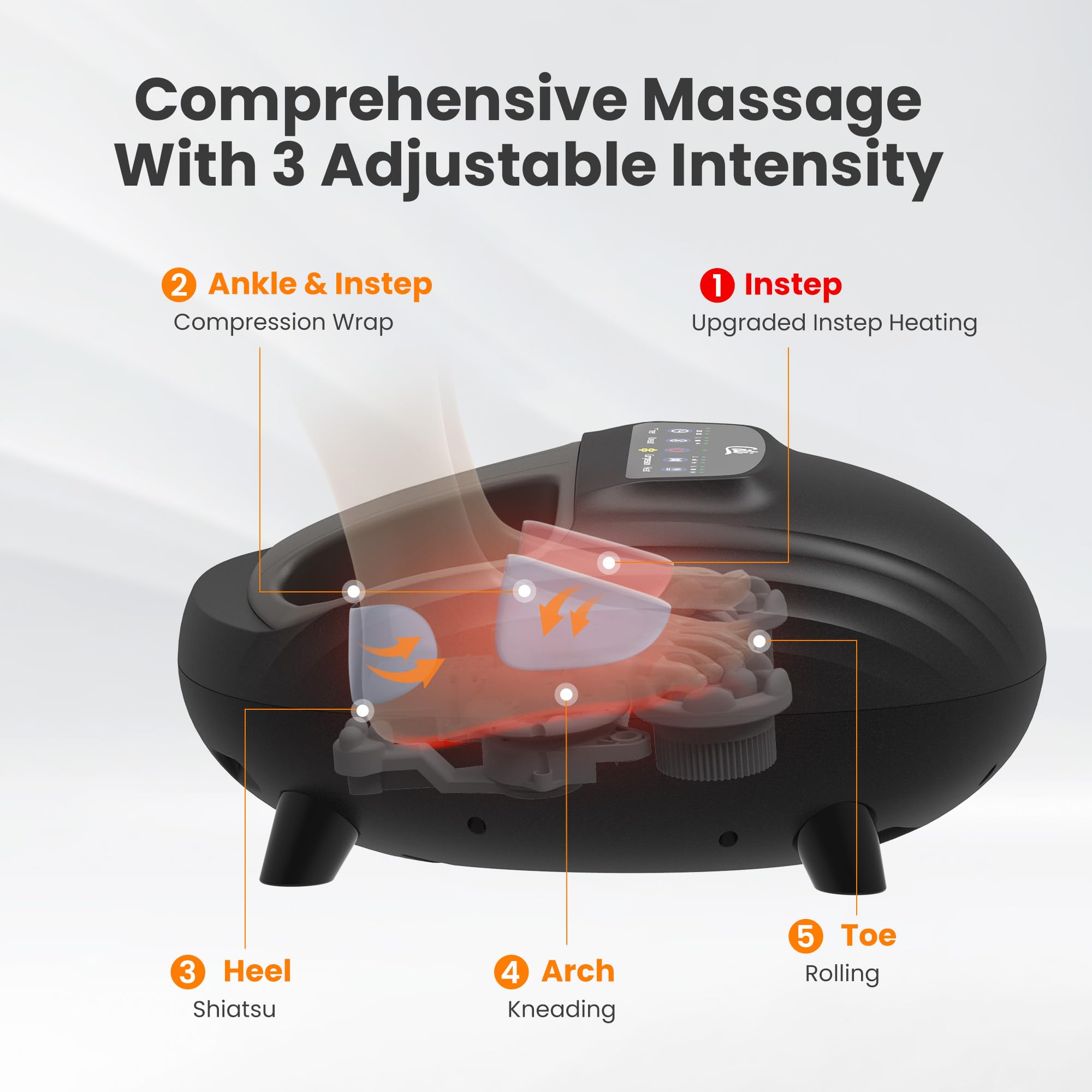 CILI foot massager with four raised legs improves posture during use.