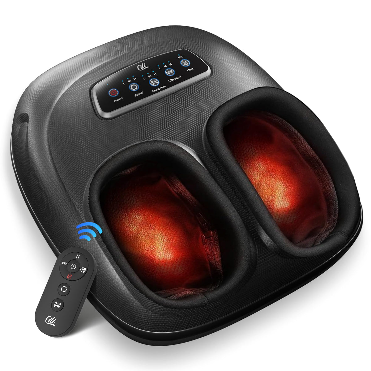 CILI foot massager sole heat warms the soles for soothing comfort.