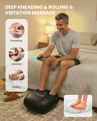 CILI foot massager remote control lets you operate easily from a seat.
