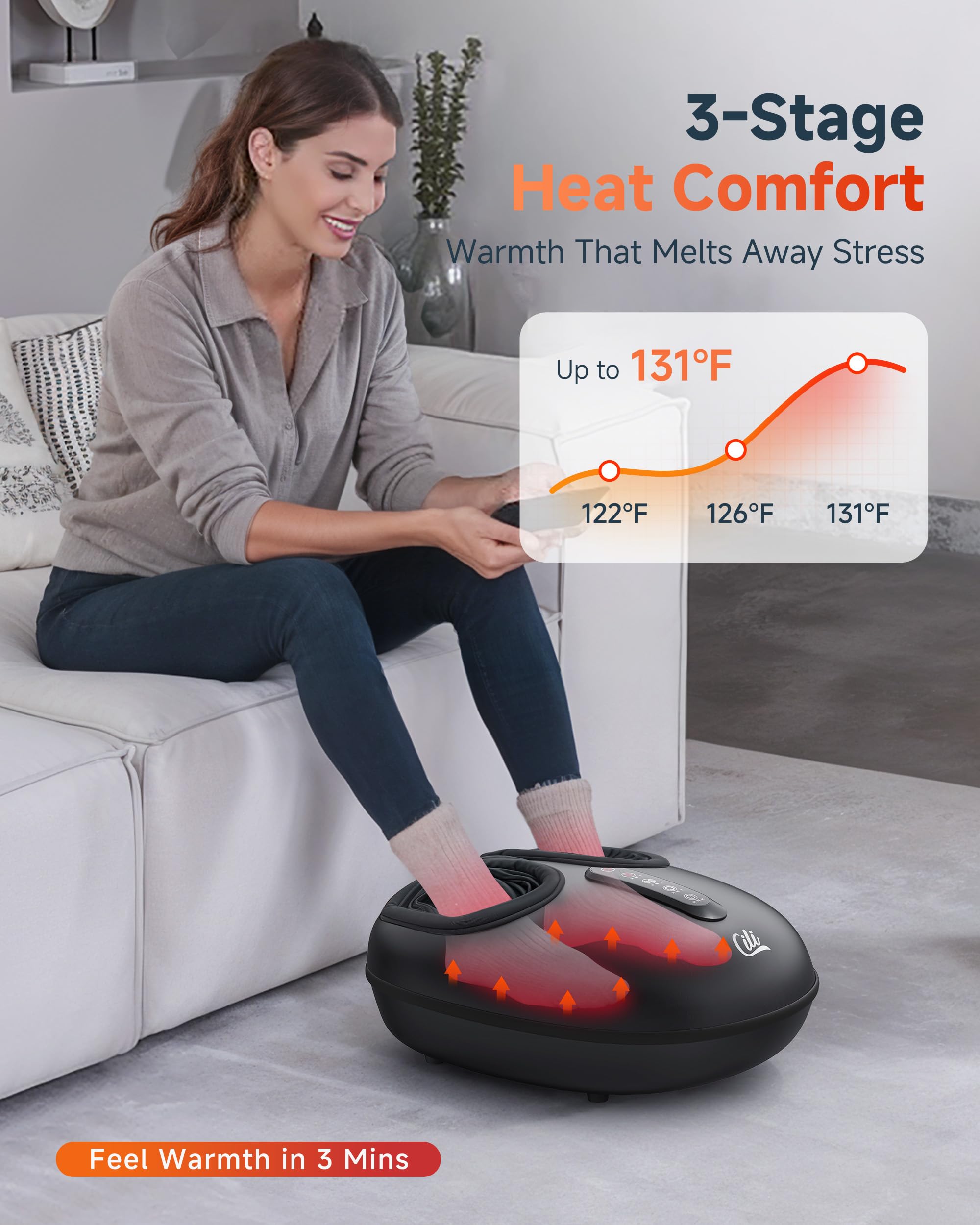 CILI massager designed to fit up to US size 14 feet