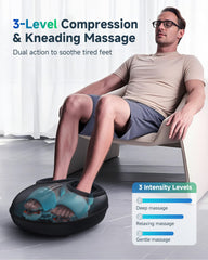 CILI heated foot massager with adjustable warmth settings on display