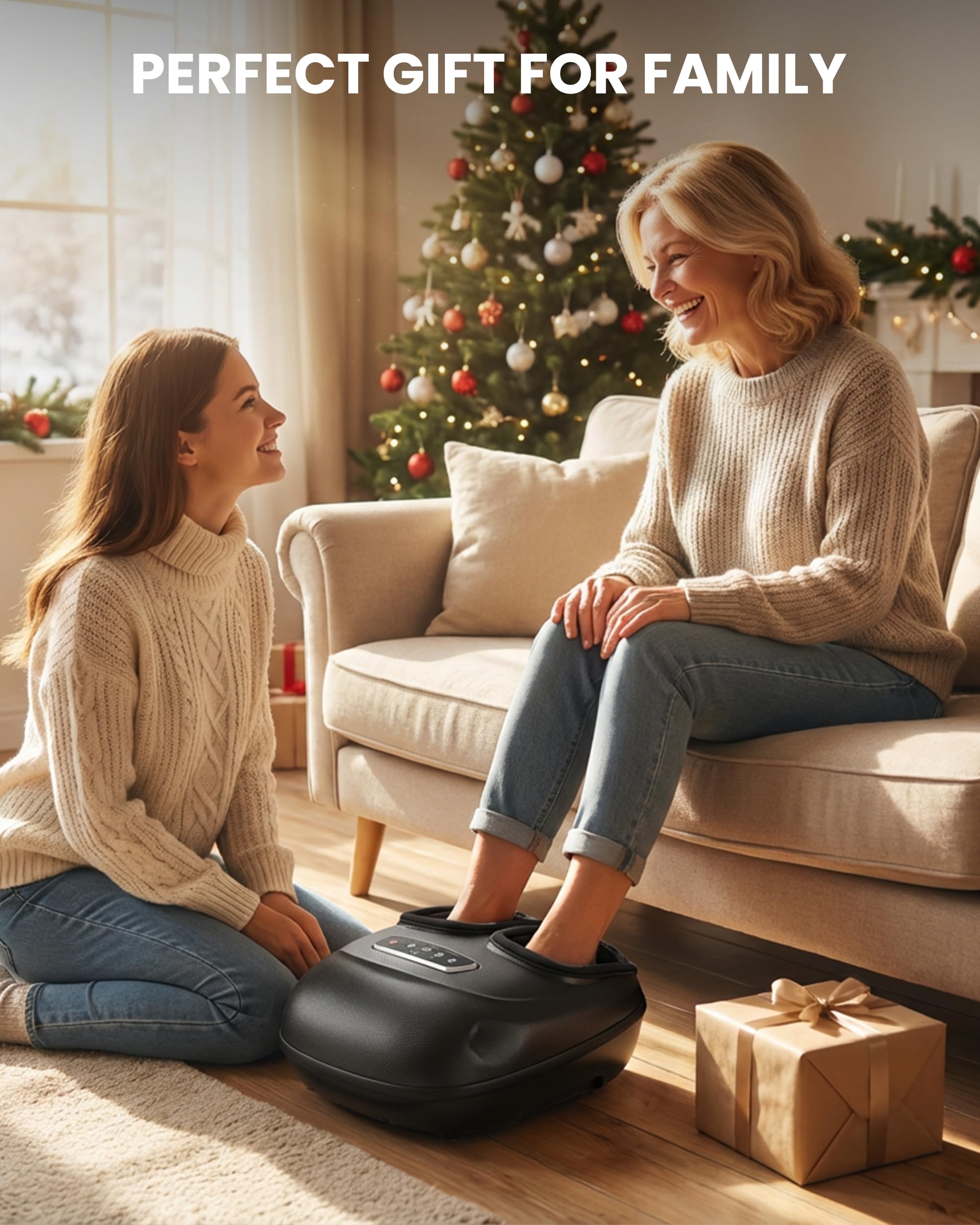 CILI massager demonstrates heel compression for targeted circulation