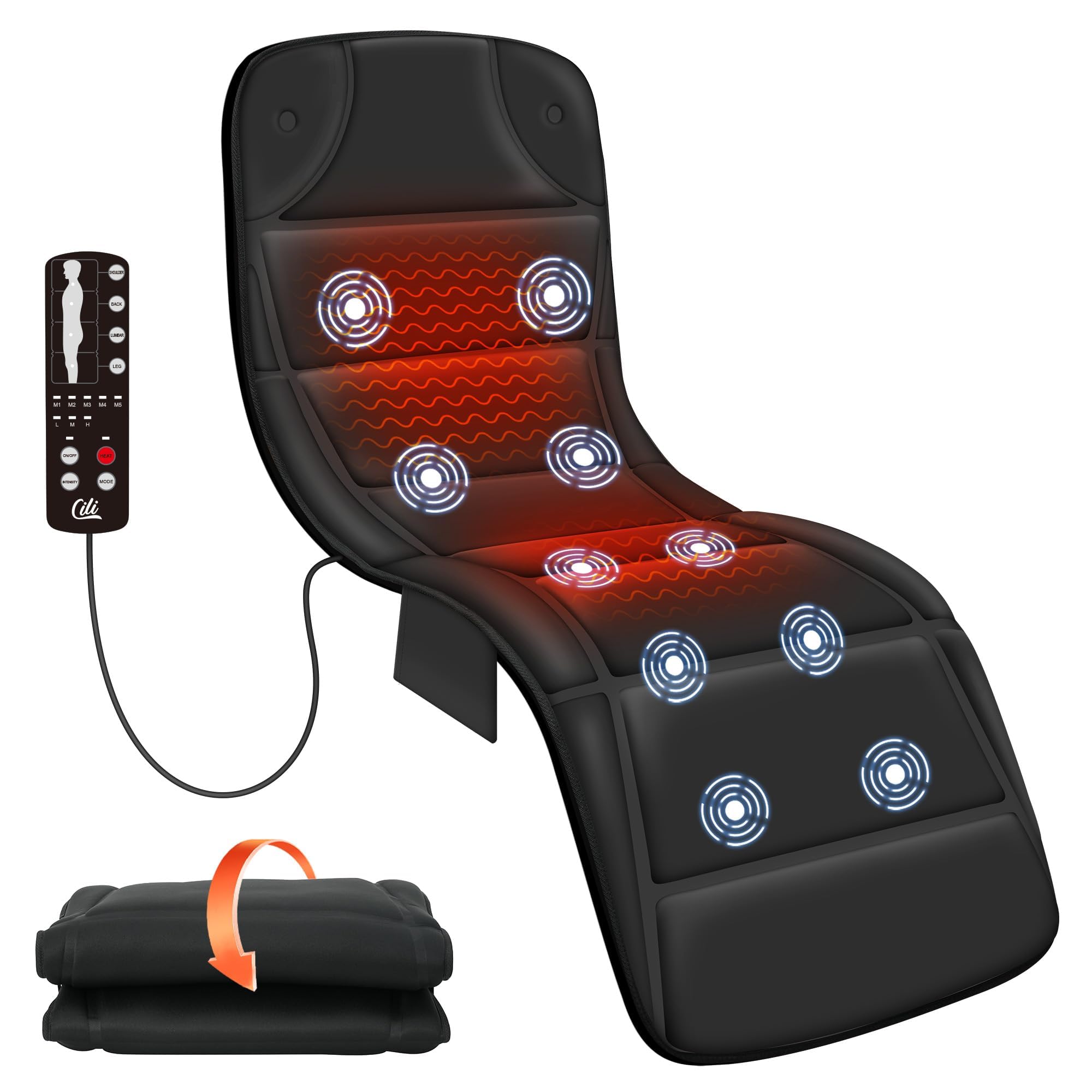CILI full body massage mat with heat for comprehensive home relaxation.