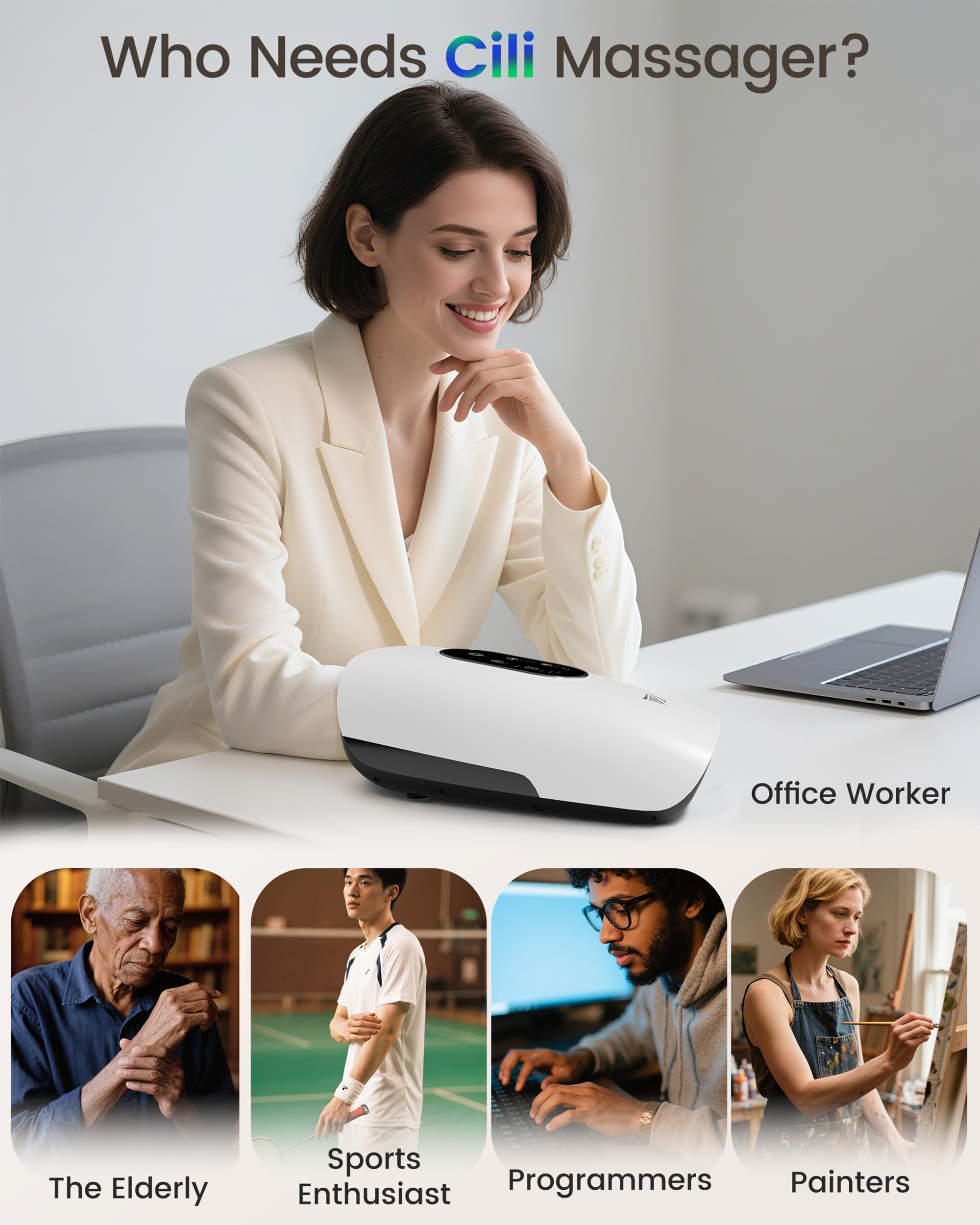 CILI long-lasting battery provides up to 240 minutes of cordless use.