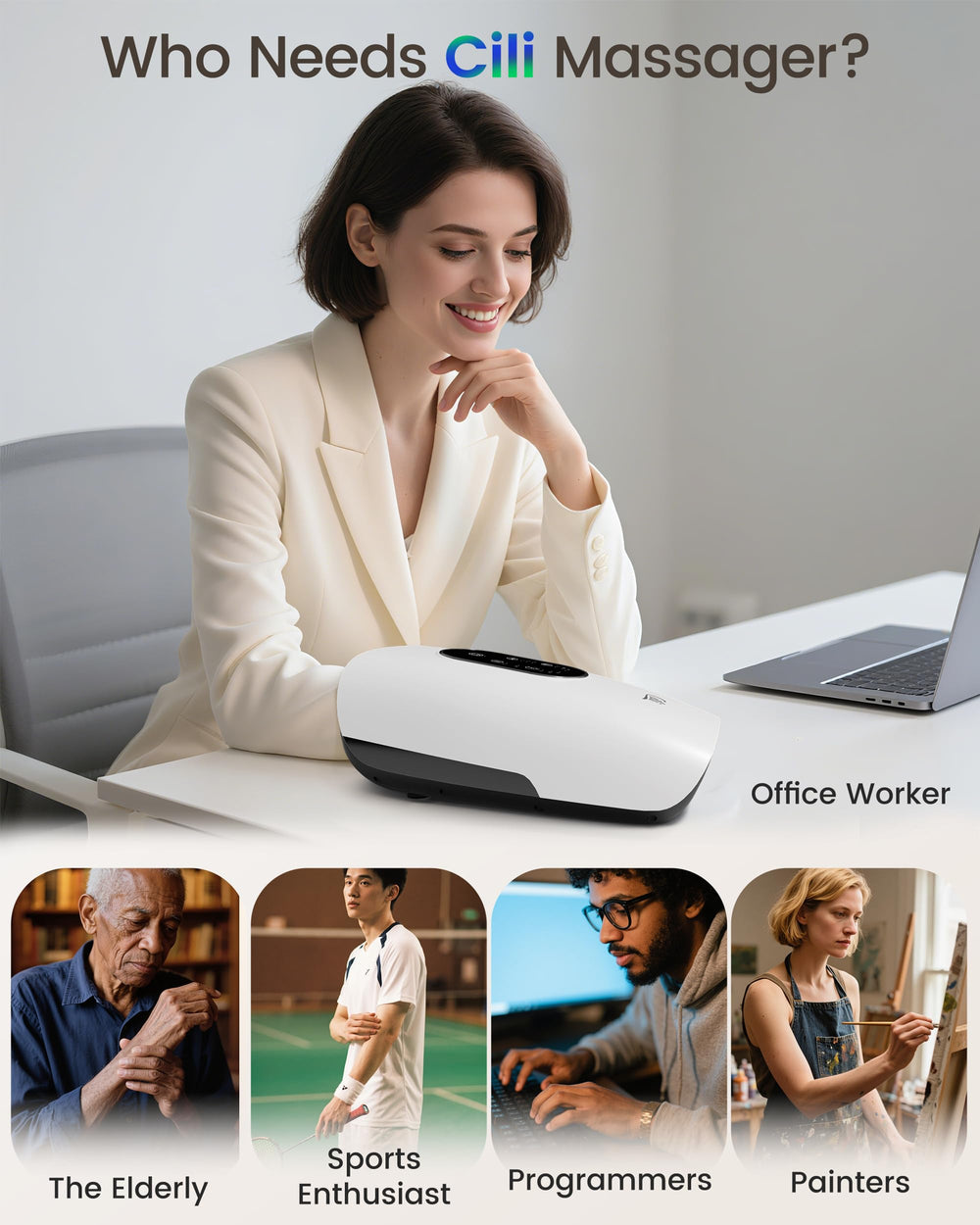 CILI long-lasting battery provides up to 240 minutes of cordless use.