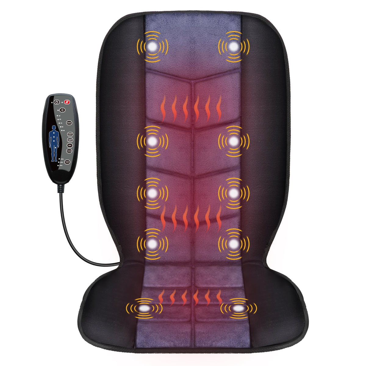 CILI massage chair pad back massager with heat for home and office use