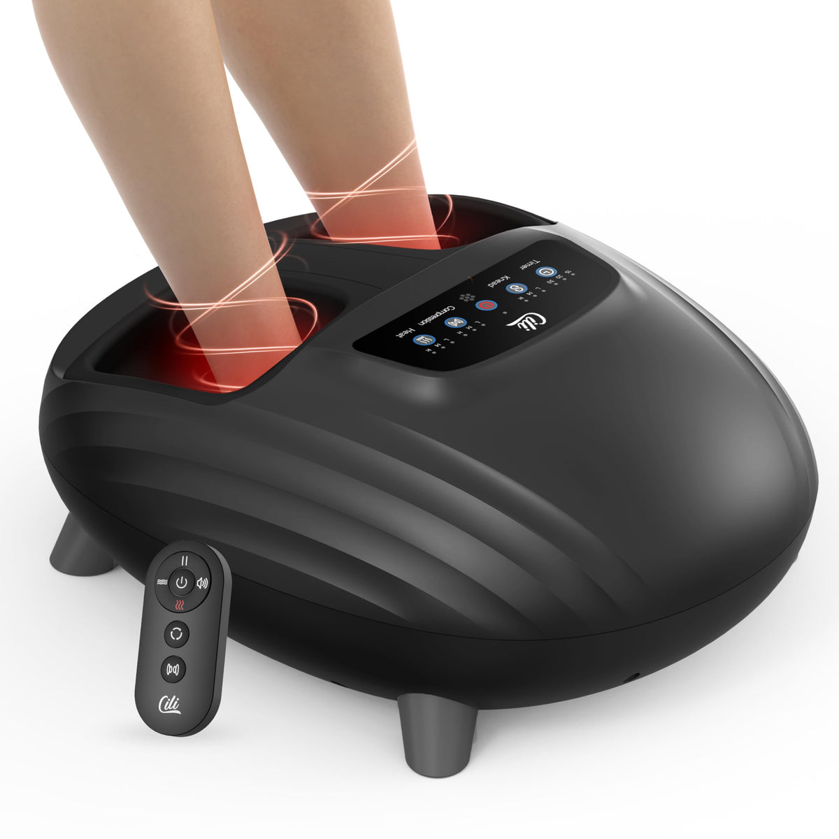 CILI Shiatsu Foot Massager front view showing full foot massage for deep relaxation at home