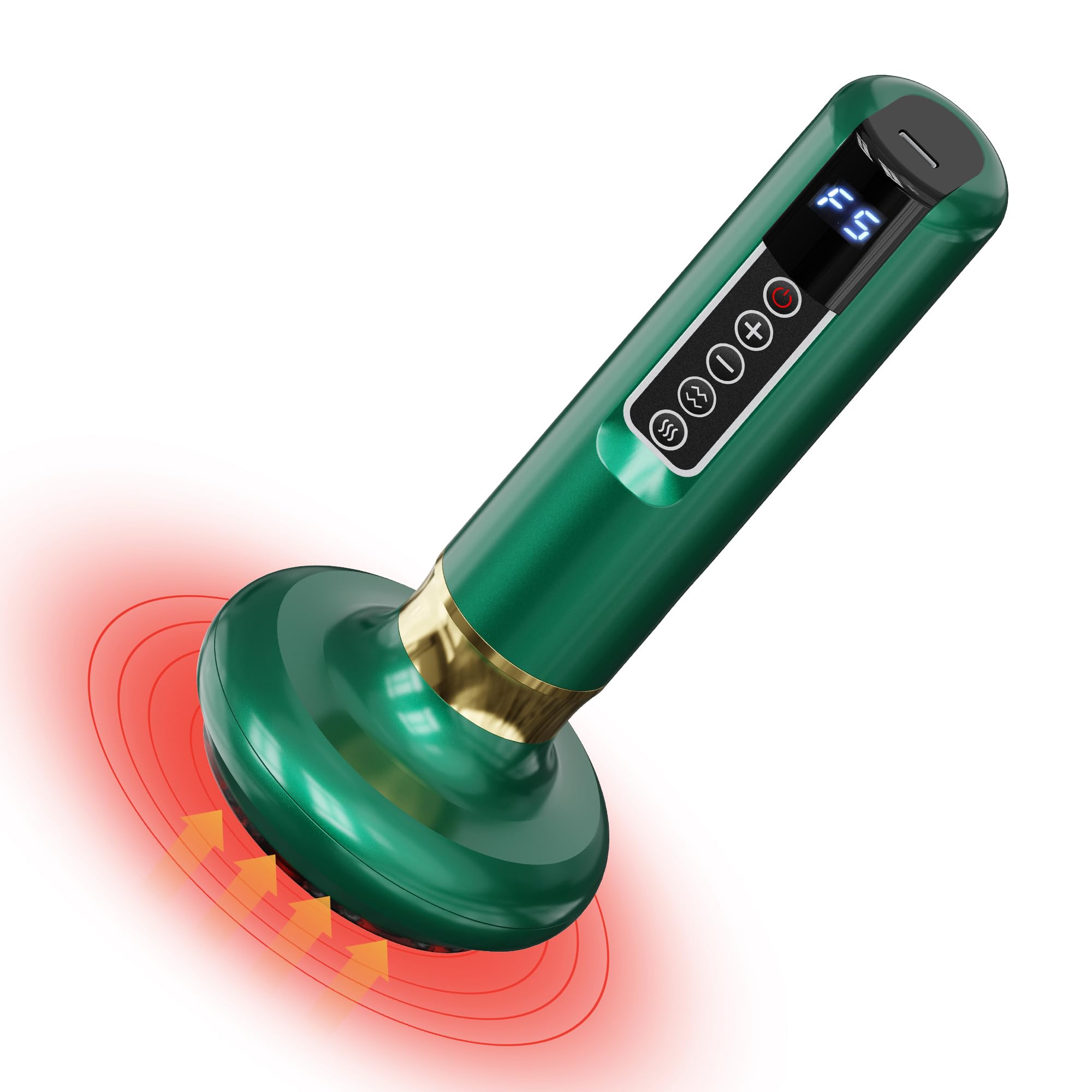 cilotus handheld cupping massager in an overview shot for easy self massage