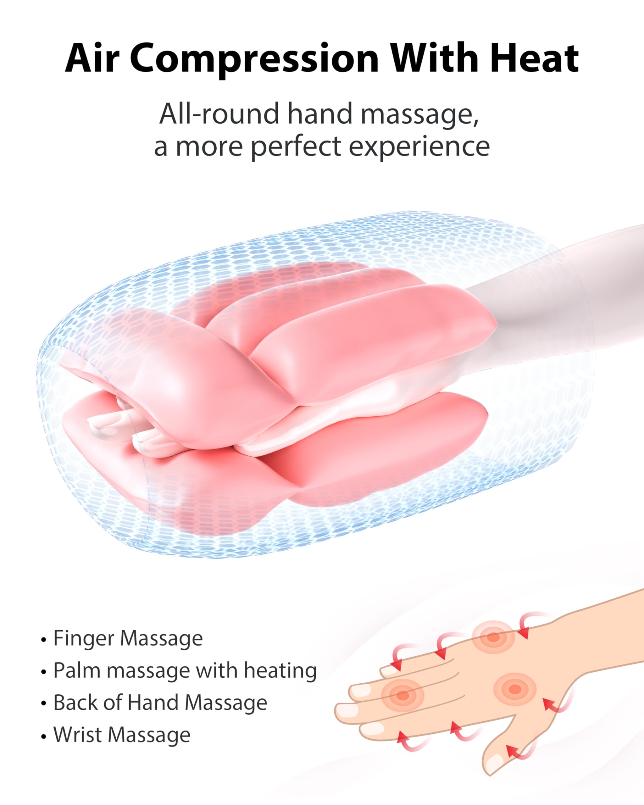 CINCOM cordless rechargeable hand massager held for convenient use.