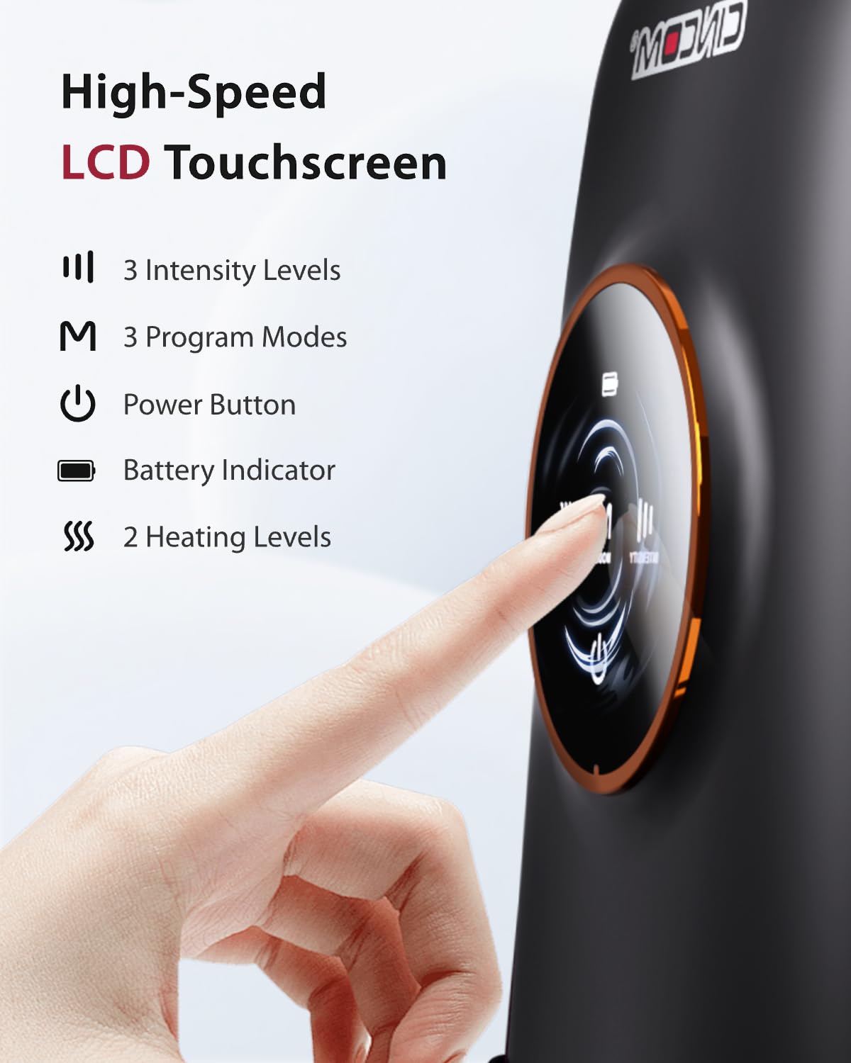 Cincom Hand Massager 3-intensity customize pressure for comfort
