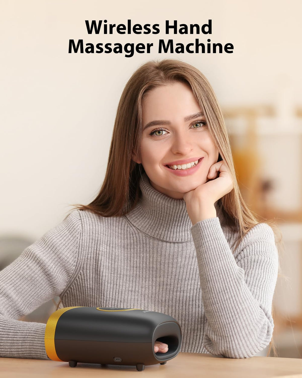 CINCOM hand massager with three modes and three intensities for tailored sessions