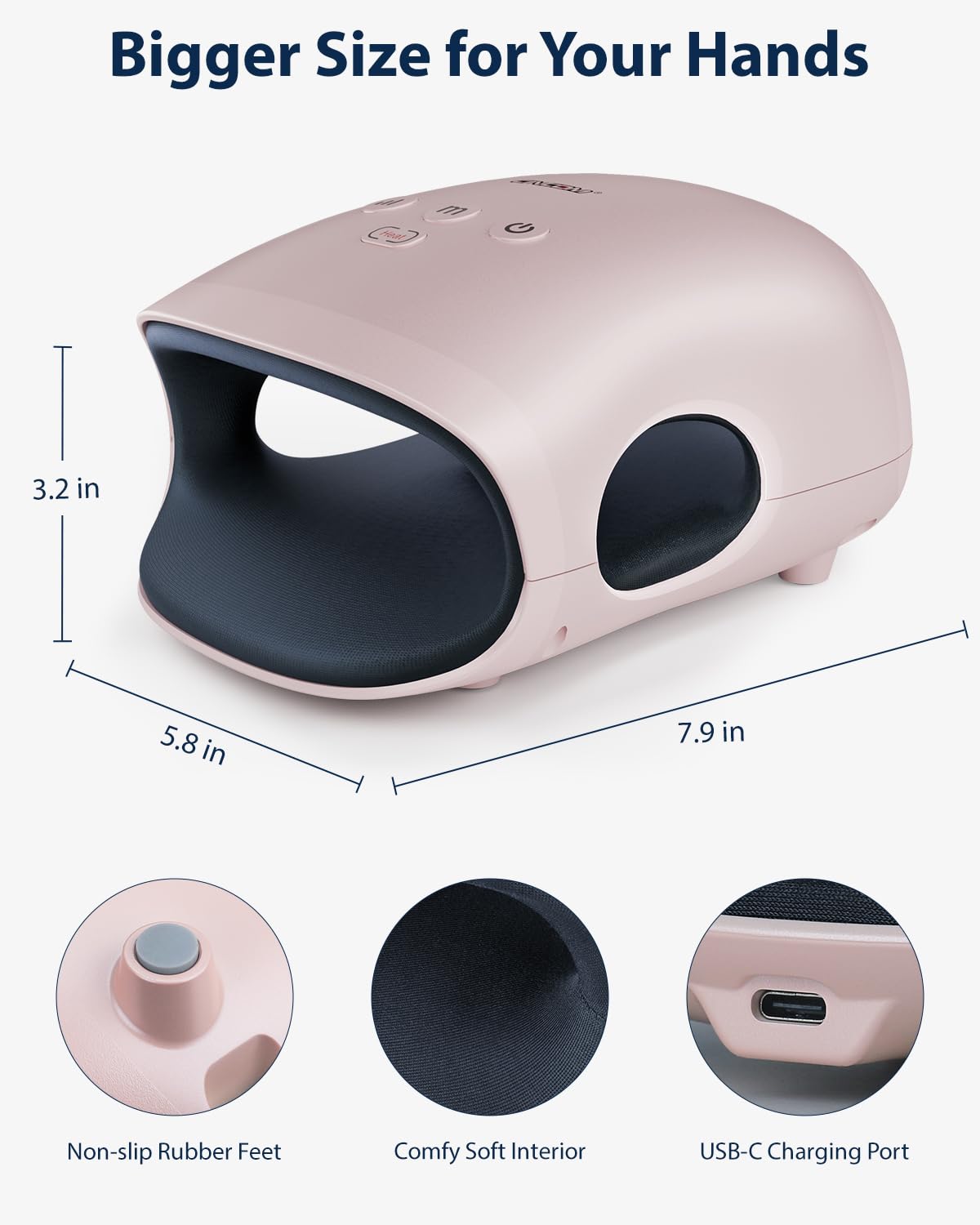 CINCOM hand massager compact design ready for travel