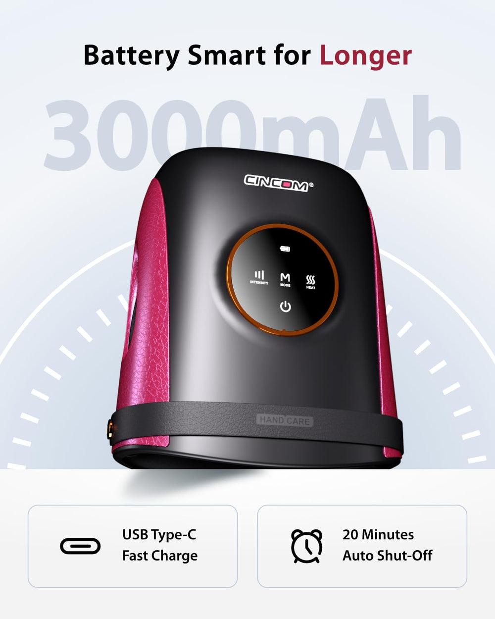 Cincom Hand Massager cordless-design for use anywhere