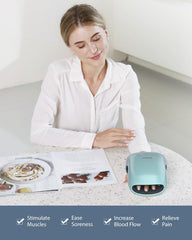 CINCOM Hand Massager in use on the right hand for relief and circulation