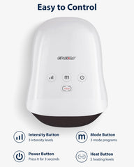 CINCOM Hand Massager emitting warm heat while in use for comfort