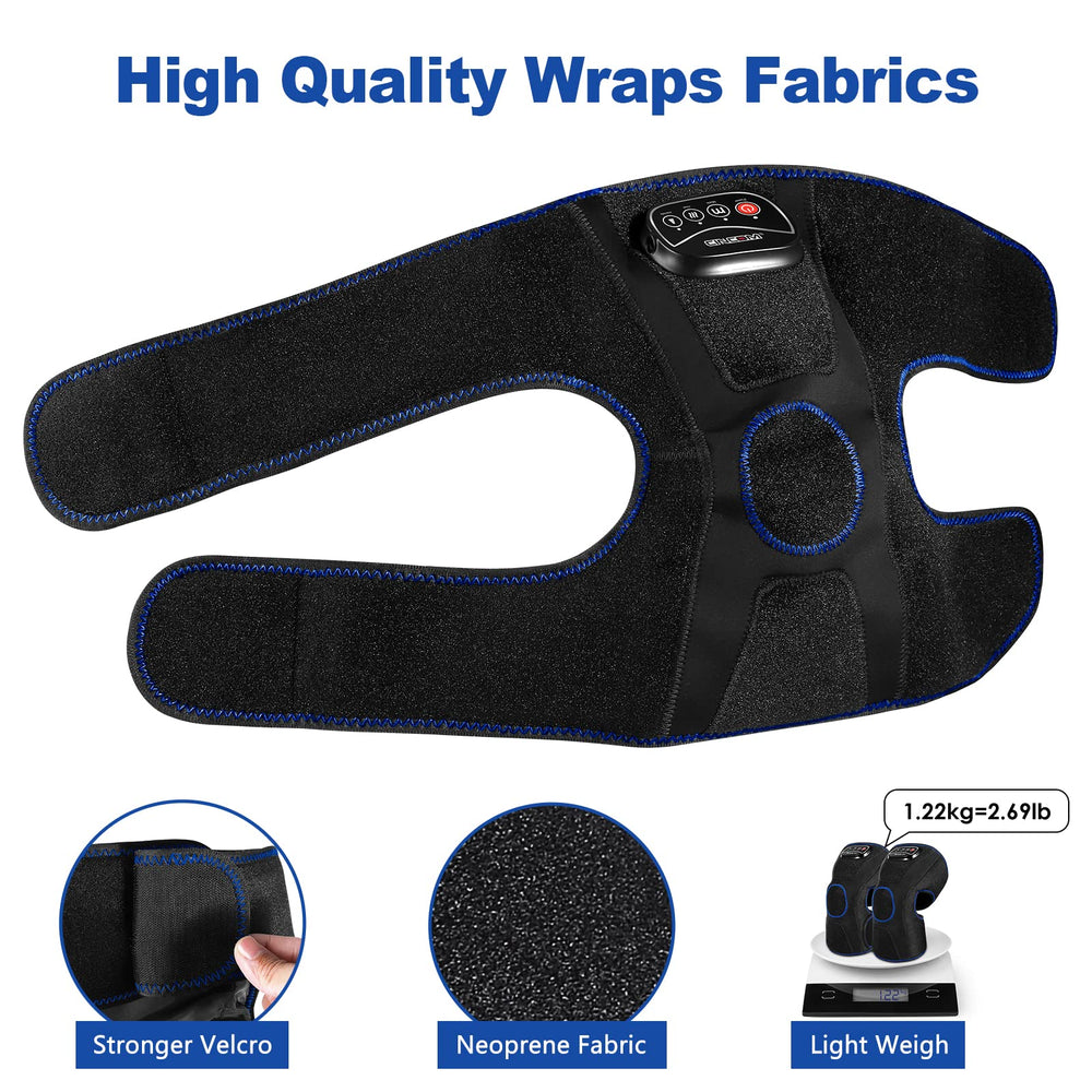 CINCOM carbon fiber heating delivers fast warming for knee comfort.