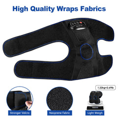 CINCOM carbon fiber heating delivers fast warming for knee comfort.