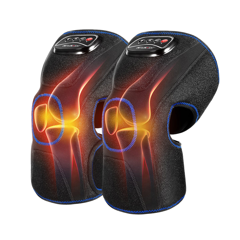 CINCOM heated knee massager upper calf airbag delivers soothing kneading for leg comfort.