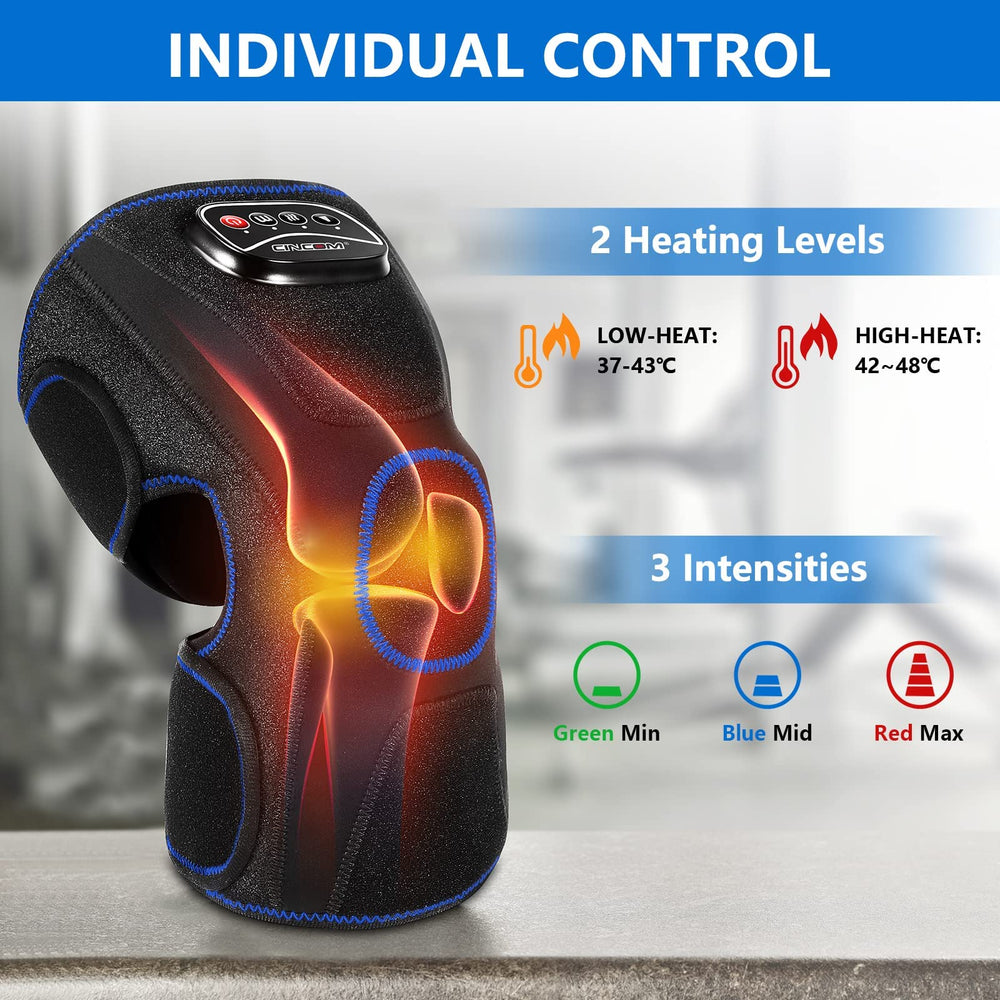 Cincom compact knee massager is lightweight and portable for home or travel.