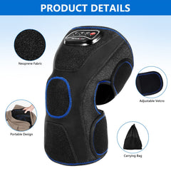 Cincom knee massager controller attached keeps settings within reach during use.