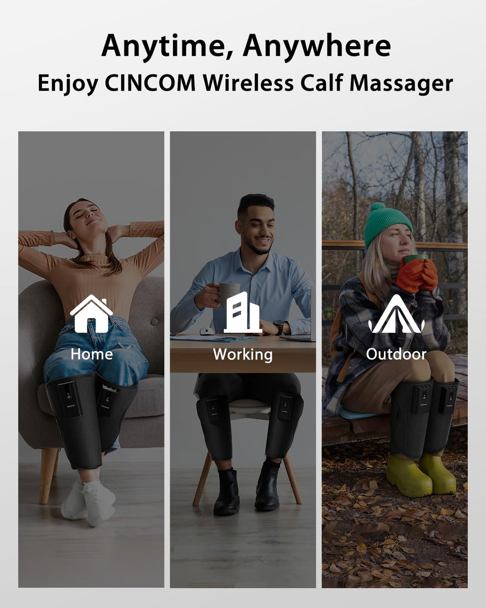 CINCOM 2500mAh battery powers days of cordless use.