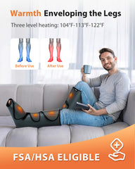 CINCOM leg massager 360 wrap delivers comprehensive leg massage for calves