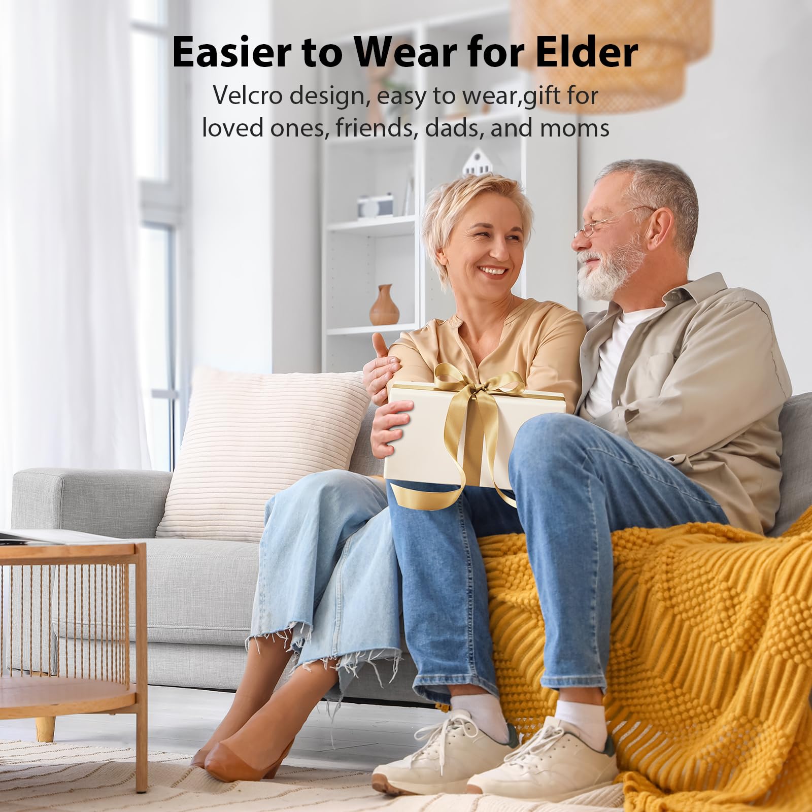 CINCOM leg massager with adjustable Velcro for secure fit