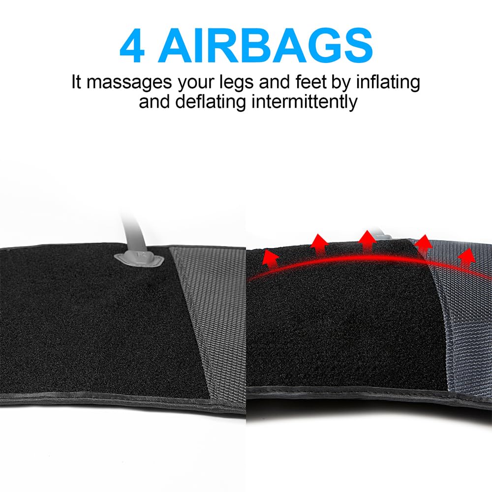 CINCOM leg massager airbags deliver relaxing compression from calf to thigh.