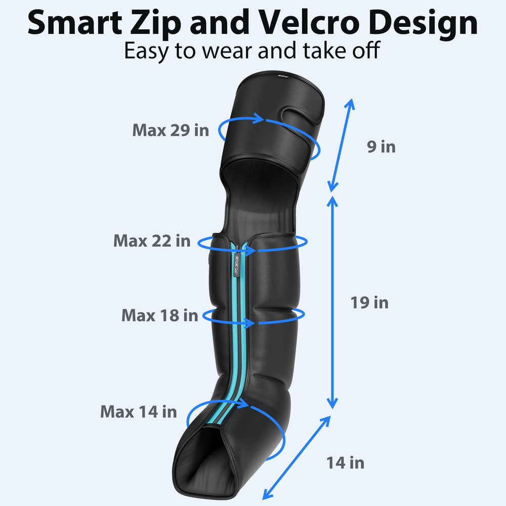 CINCOM leg massager breathable TBP fabric for simple cleaning