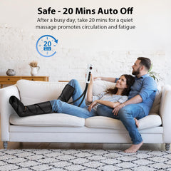 CINCOM leg massager handheld controller enables quick pressure tweaks