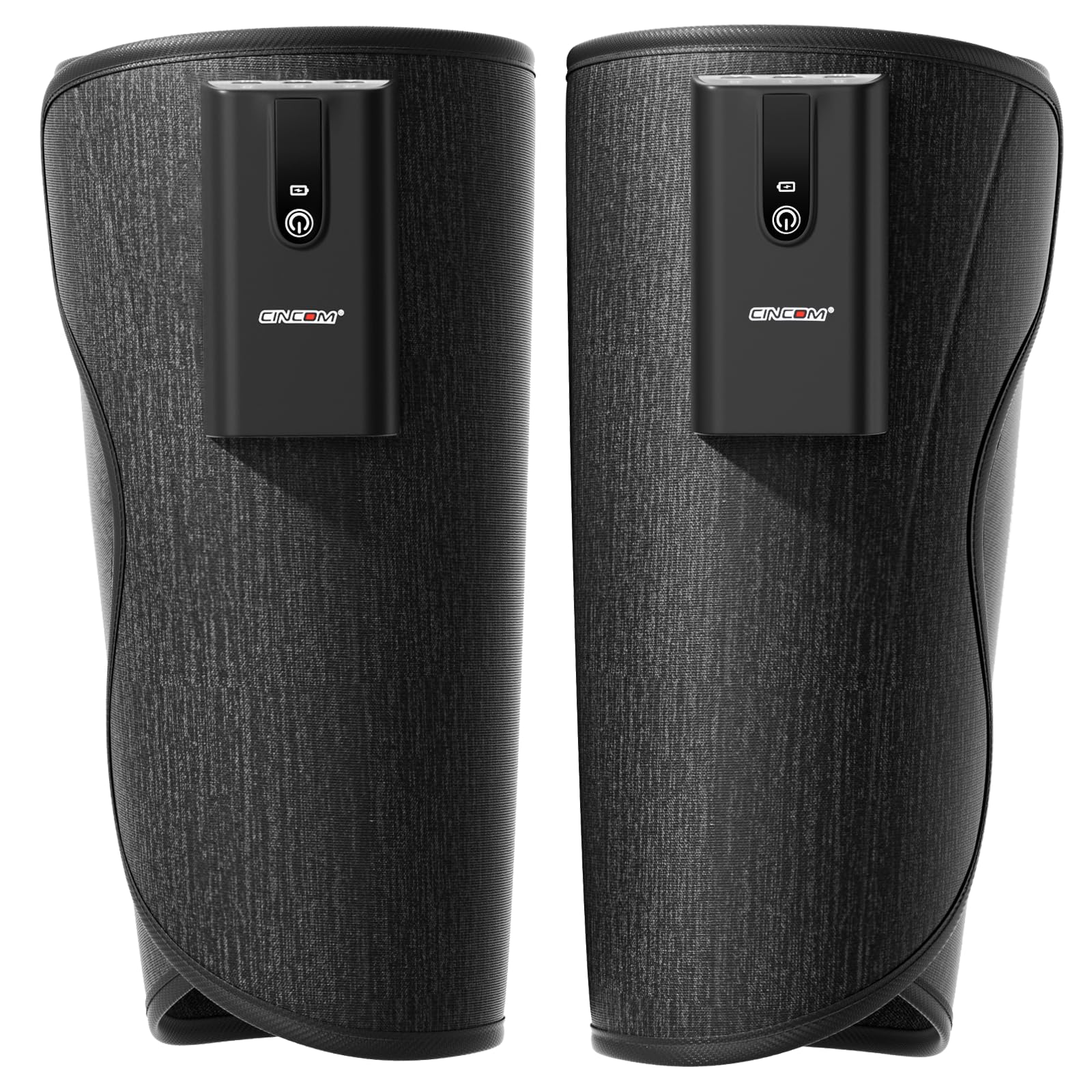 CINCOM leg massager with heat and air therapy for muscle comfort on the go.