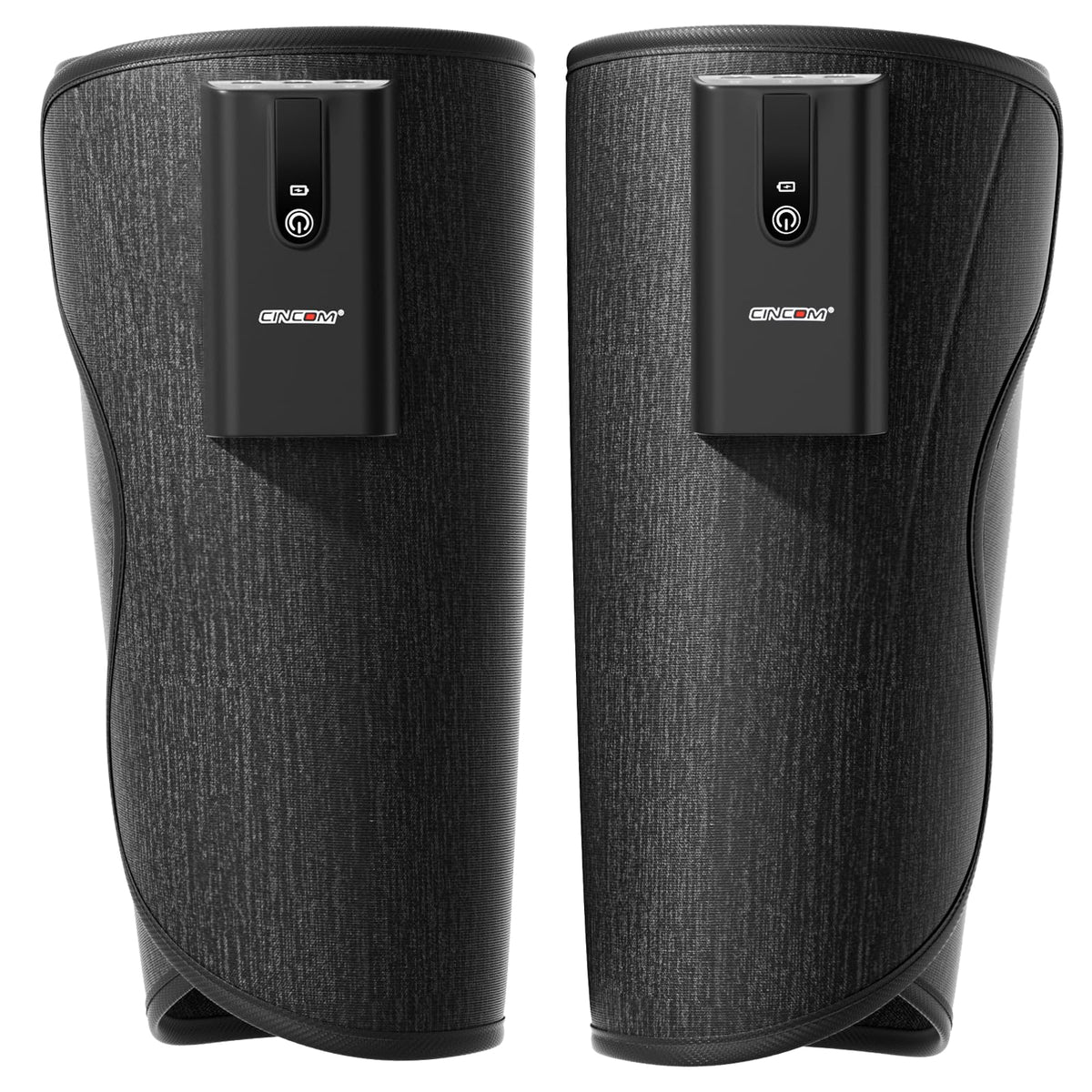 CINCOM leg massager with heat and air therapy for muscle comfort on the go.