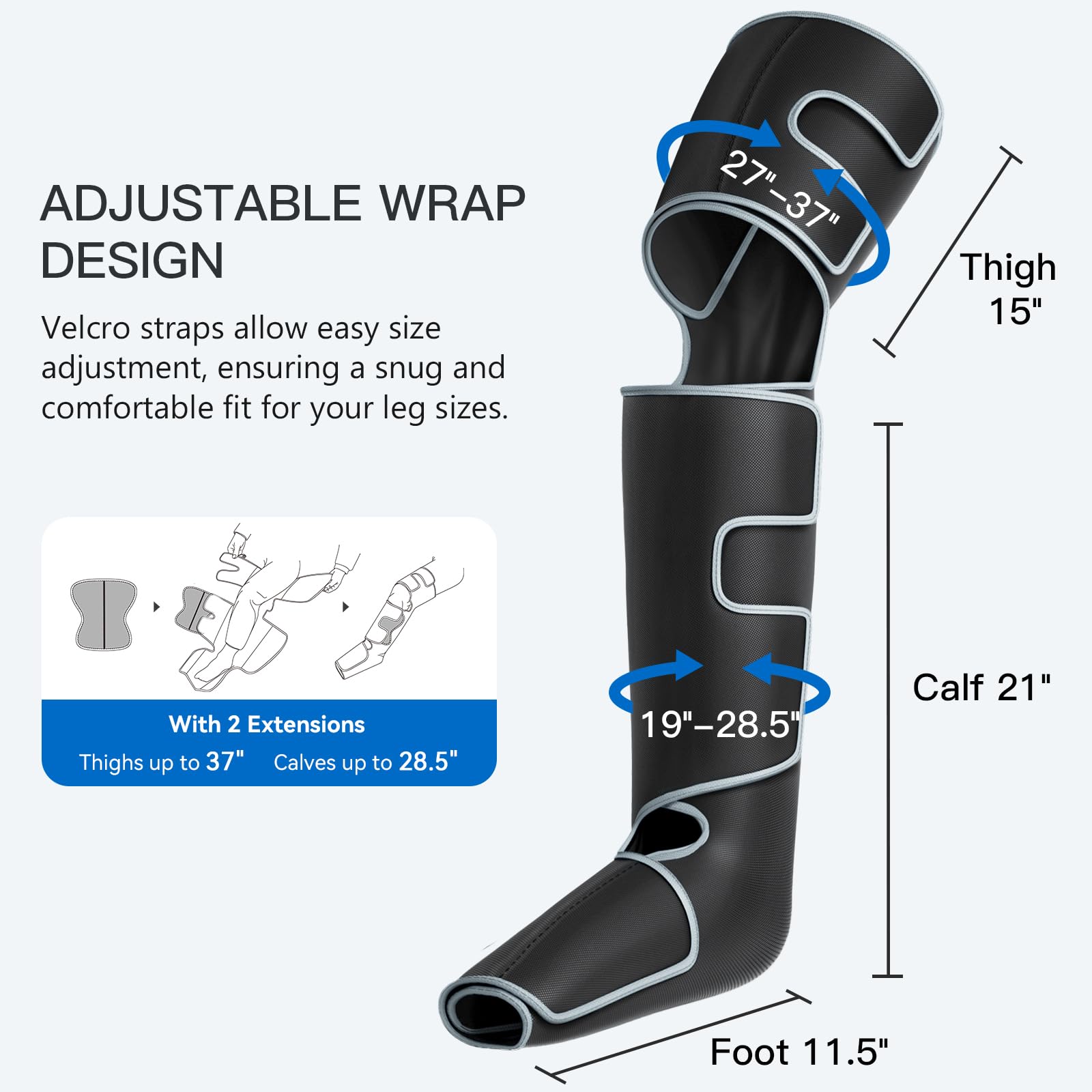 CINCOM leg massager heat levels offer customizable warmth for comfort