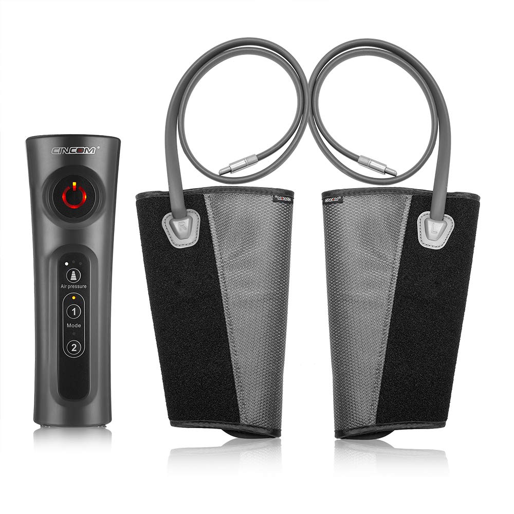 CINCOM leg massager compact design supports portability and discreet use.