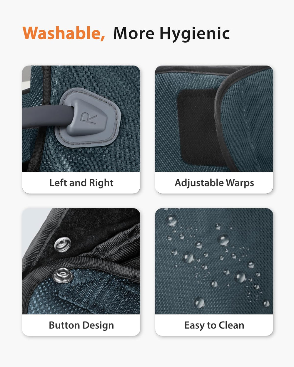 CINCOM leg massager removable inner liner for easy cleaning