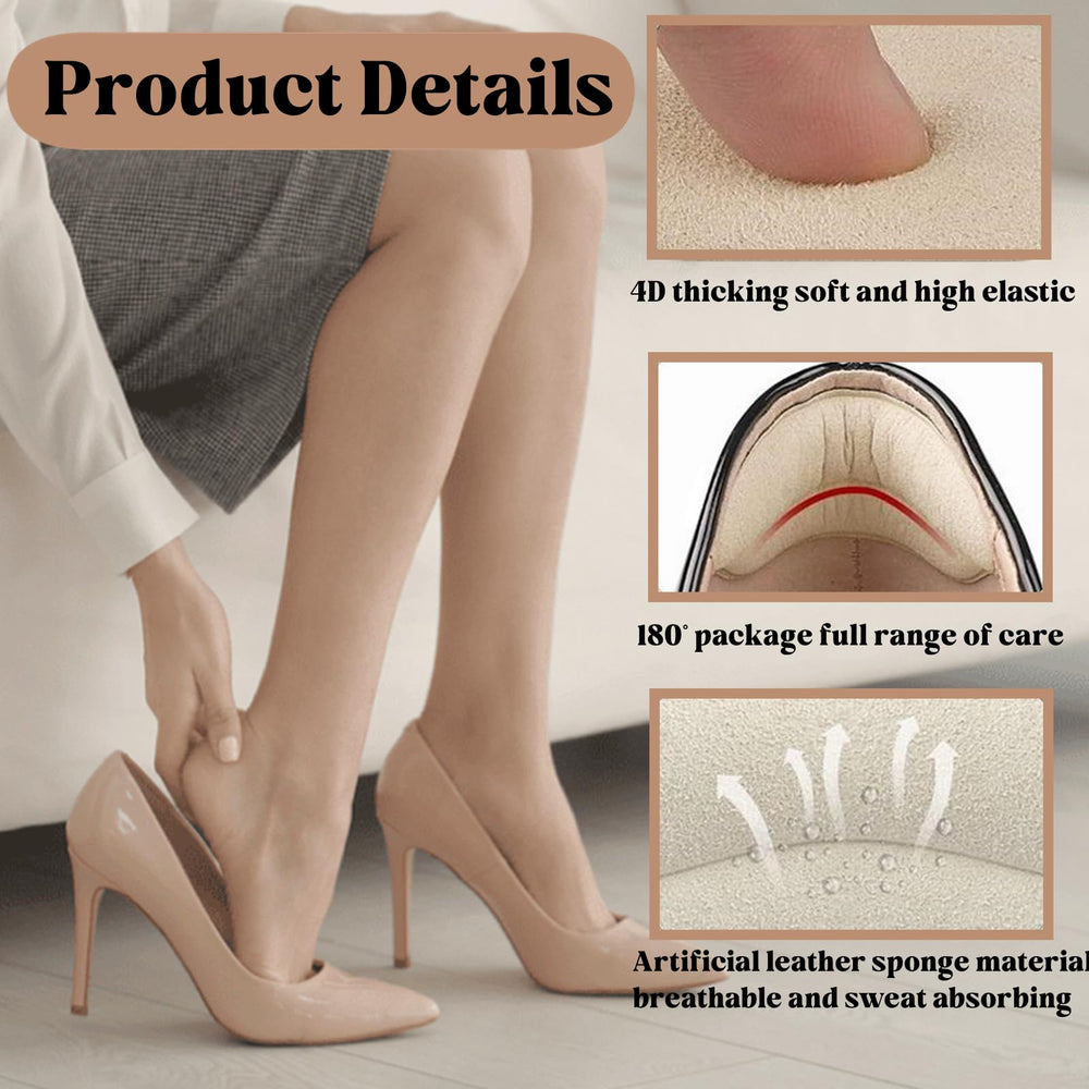 Cioohan discreet heel pads fit invisibly inside various shoes for a better fit