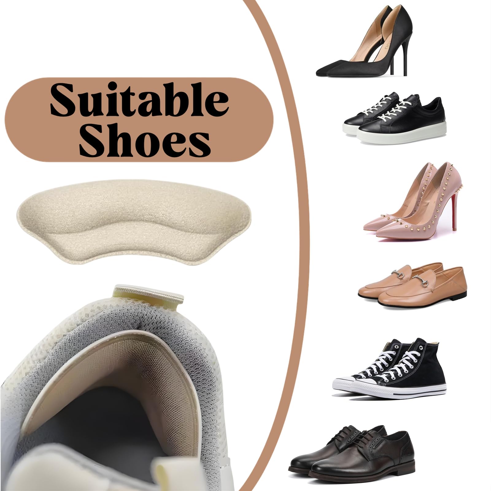 Cioohan easy-application heel pads stick in seconds for instant comfort