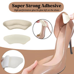 Cioohan heel pads secure with a residue-free adhesive that stays in place