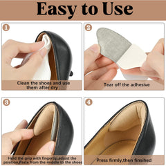 Cioohan soft suede heel pads cushion the heel for a snug fit